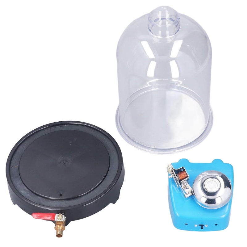 Dpofirs Vacuum Jar, Vacuum Chamber with Pump, Laboratory Plastic Jar Sound Physics Scientific Experimental Tool for Sound Propagation Experiment - Image 5